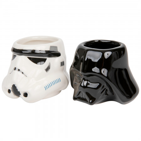Star Wars Darth Vader and Stormtrooper Helmets 2-Pack Ceramic Mugs